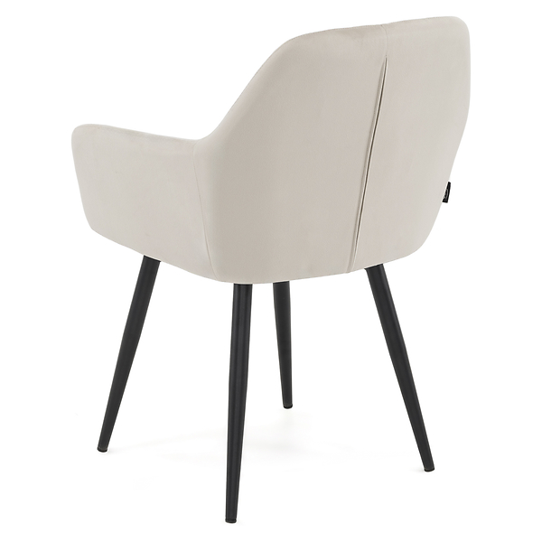 Krzesło obrotowe FREJA welur czarny noga czarna