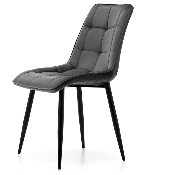 Krzesło tapicerowane welurowe CHIC velvet aksamit zielony