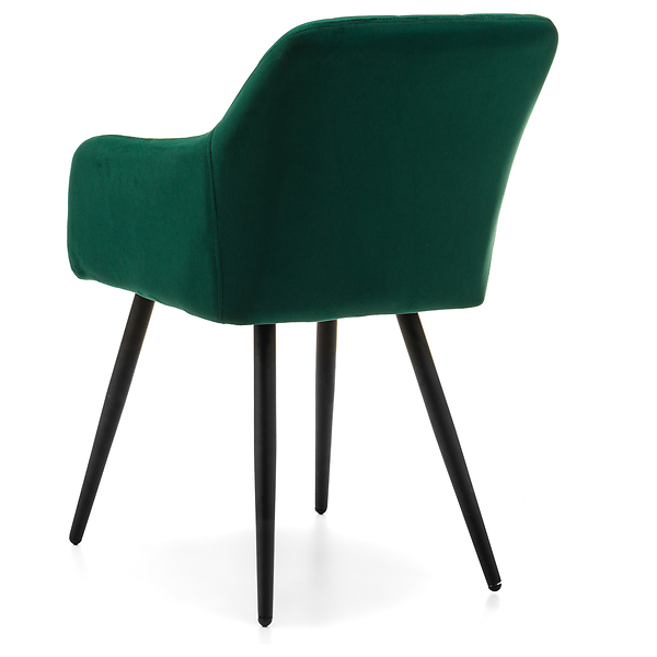 Krzesło tapicerowane ORTE zielony welur do salonu jadalni