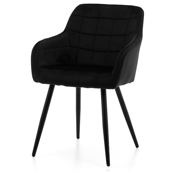 Krzesło tapicerowane ORTE zielony welur do salonu jadalni