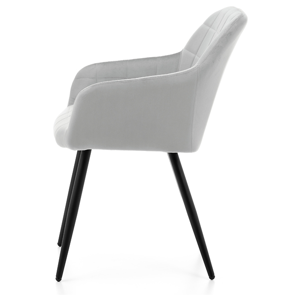 Krzesło tapicerowane ORTE zielony welur do salonu jadalni