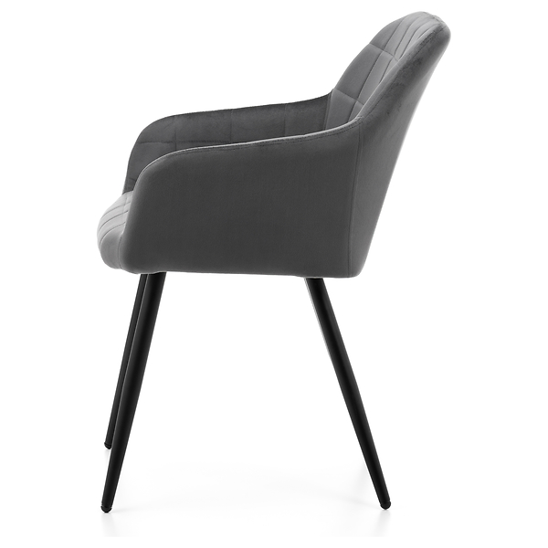 Krzesło tapicerowane ORTE zielony welur do salonu jadalni