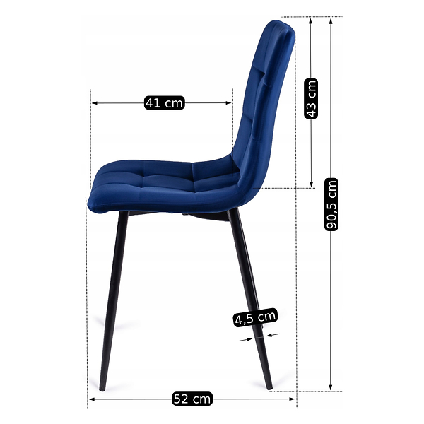 Krzesło Tapicerowane Kuchenne Welurowe Do Jadalni Kuchni Loft PERU Beż