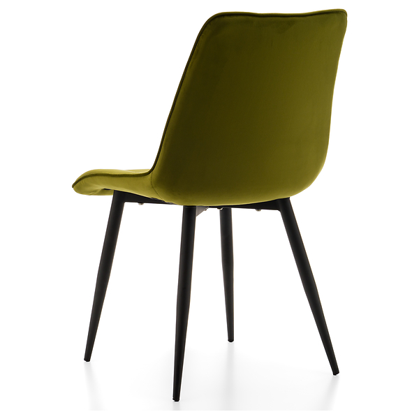 Krzesło tapicerowane welurowe CHIC velvet aksamit zielony