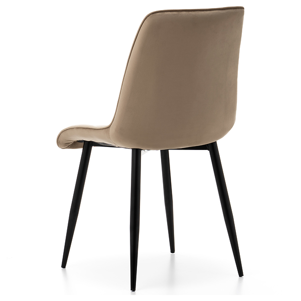 Krzesło tapicerowane welurowe CHIC velvet aksamit zielony