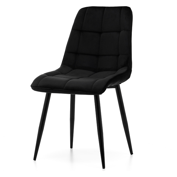 Krzesło tapicerowane welurowe CHIC velvet aksamit zielony