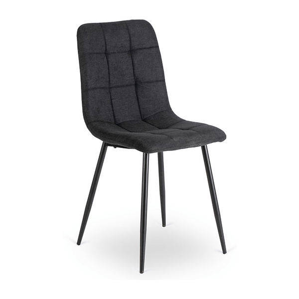 Krzesło Tapicerowane Kuchenne Do Jadalni Kuchni Salonu Loft Czarne PERU 2