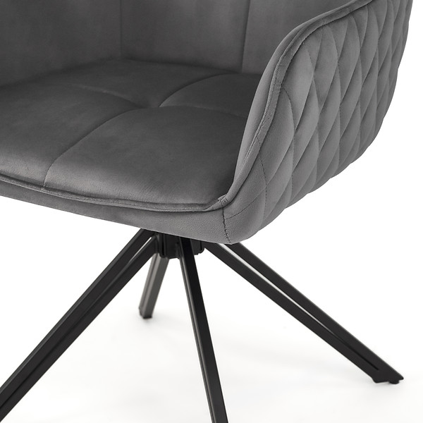 Krzesło obrotowe SC001 | Zielony | Welur 56 | Nogi czarne