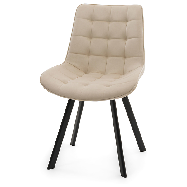 Krzesło Tapicerowane Welurowe Do Salonu Jadalni Zielone TORI