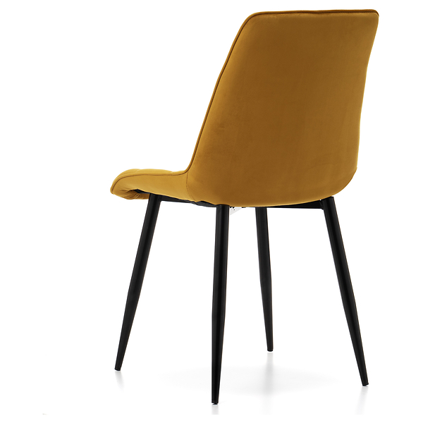 Krzesło tapicerowane welurowe CHIC velvet aksamit zielony