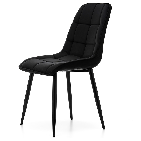 Krzesło tapicerowane welurowe CHIC velvet aksamit zielony