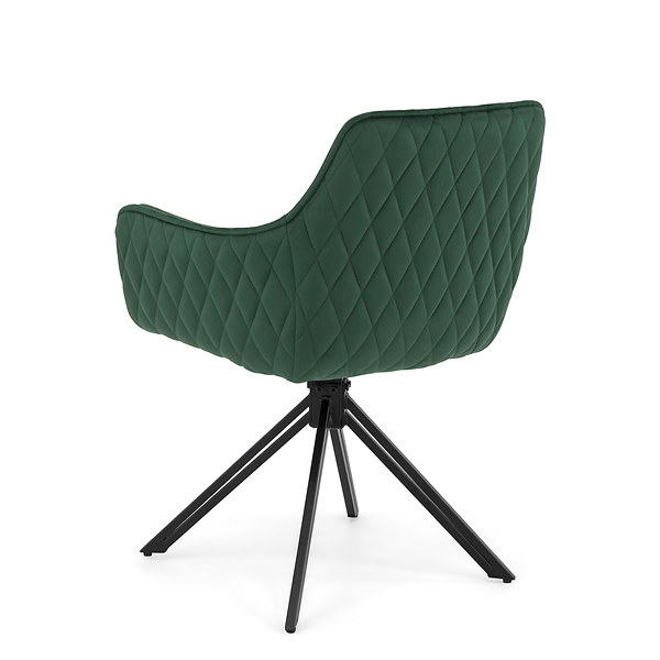 Krzesło obrotowe SC001 | Zielony | Welur 56 | Nogi czarne