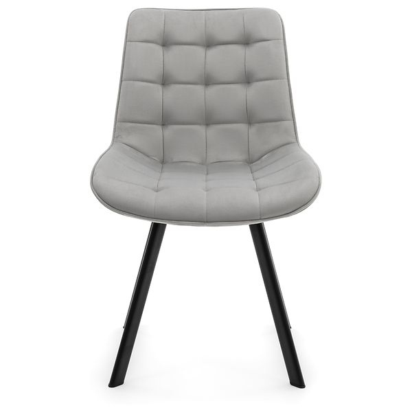 Krzesło Tapicerowane Welurowe Do Salonu Jadalni Zielone TORI