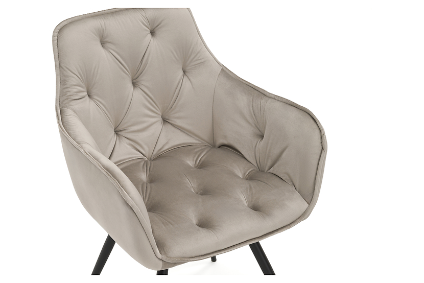 Krzesło obrotowe DC0084-3 | welur | szare