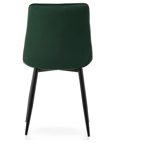 Krzesło tapicerowane welurowe CHIC velvet aksamit zielony