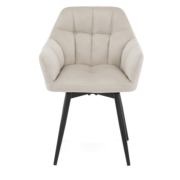 Krzesło obrotowe FREJA welur czarny noga czarna