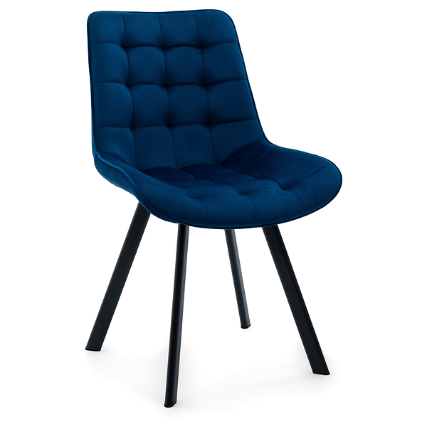 Krzesło Tapicerowane Welurowe Do Salonu Jadalni Zielone TORI