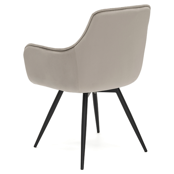 Krzesło obrotowe DC0084-3 | welur | szare