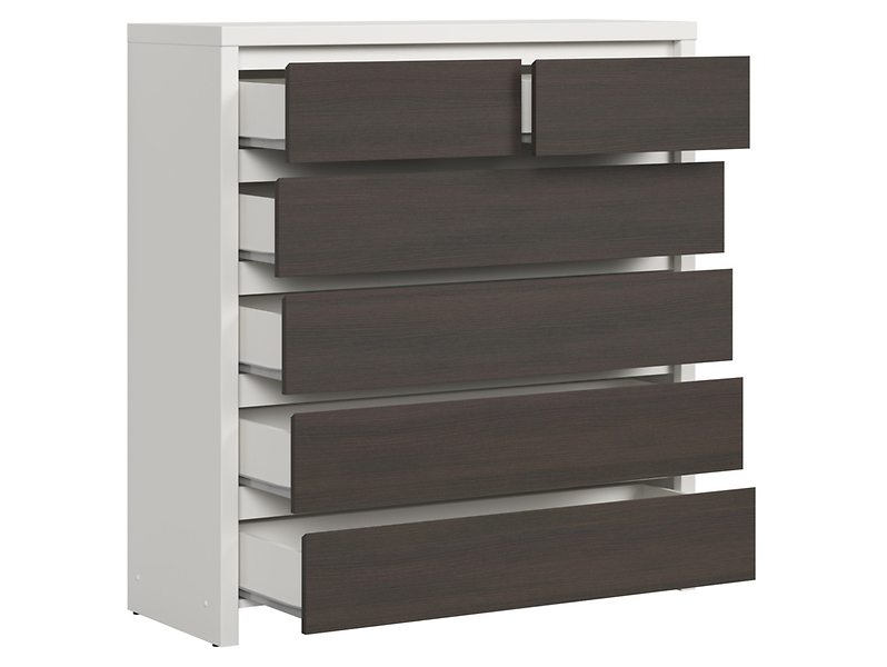 Komoda Kaspian 105 cm z 6 szufladami wenge