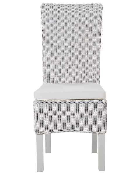 Zestaw 2 krzeseł rattanowych do jadalni