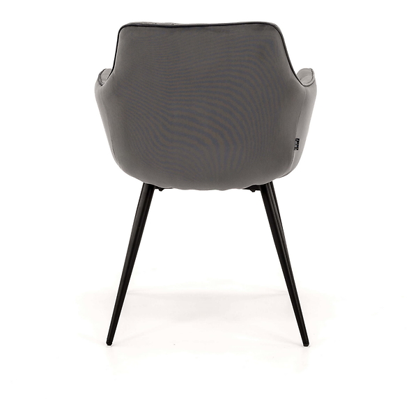 Krzesło tapicerowane DC-0084-3 beżowy welur 7 | czarne nogi