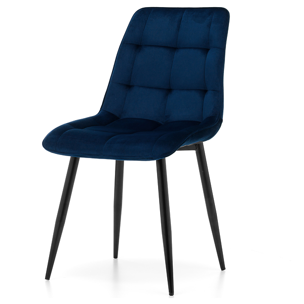 Krzesło tapicerowane welurowe CHIC velvet aksamit zielony