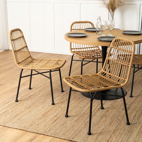 Krzesło Ogrodowe Rattanowe Skandynawskie Do Kuchni WALDI