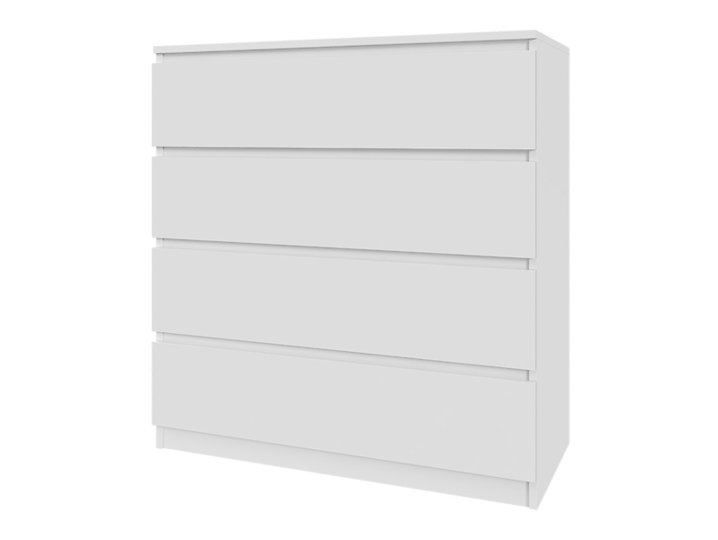 Komoda biała lakierowana 90cm - 4 szuflady, salon, sypialnia