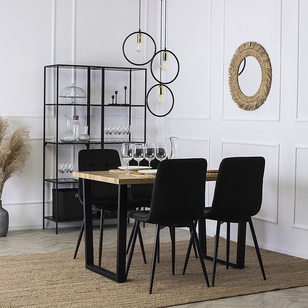 Krzesło Tapicerowane Kuchenne Welurowe Do Jadalni Kuchni Loft PERU Beż