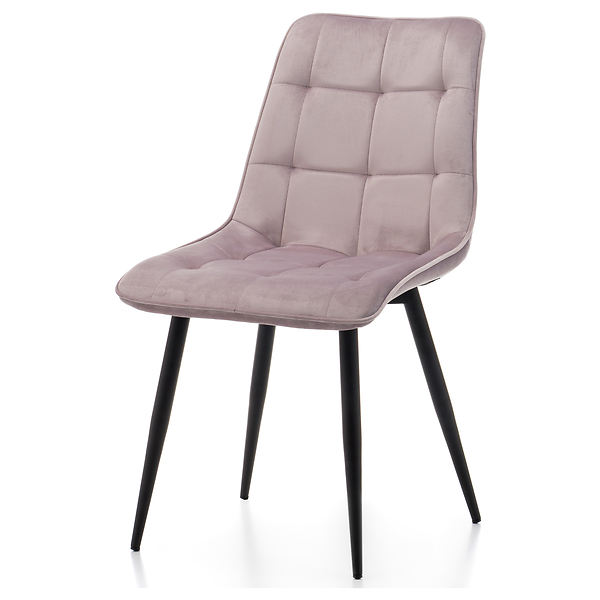 Krzesło tapicerowane welurowe CHIC velvet aksamit zielony