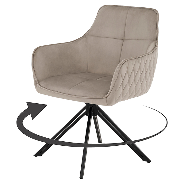 Krzesło obrotowe SC001 | Zielony | Welur 56 | Nogi czarne