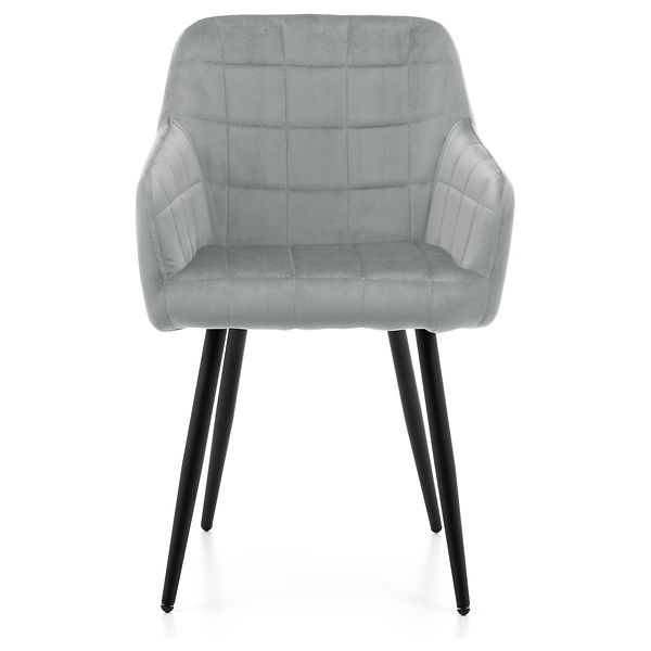 Krzesło tapicerowane ORTE zielony welur do salonu jadalni