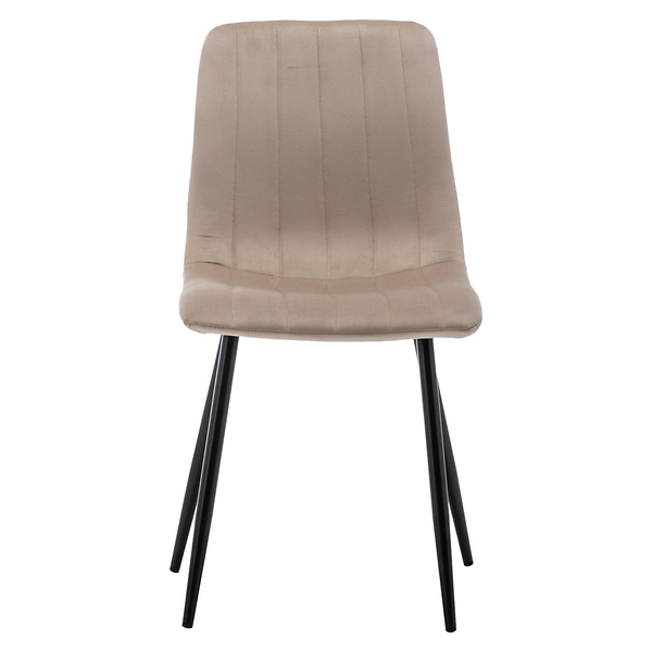 Krzesło Magnolia beżowe welur do salonu do jadalni do kuchni BEGRYF