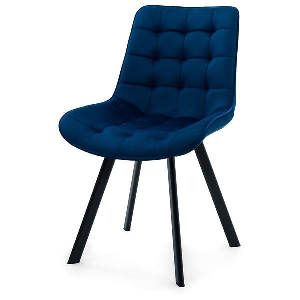 Krzesło Tapicerowane Welurowe Do Salonu Jadalni Zielone TORI