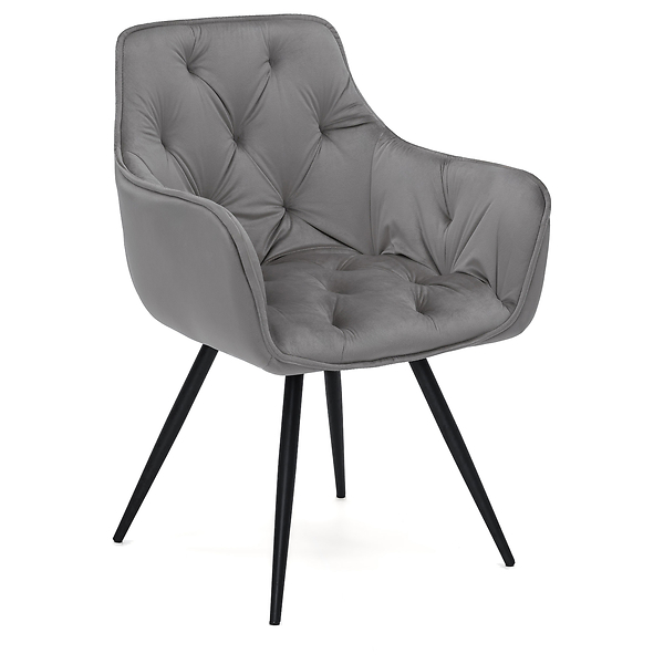 Krzesło obrotowe DC0084-3 | welur | szare