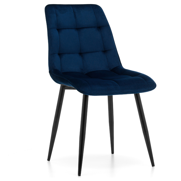 Krzesło tapicerowane welurowe CHIC velvet aksamit zielony