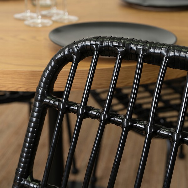 Krzesło Ogrodowe Rattanowe Skandynawskie Do Kuchni WALDI