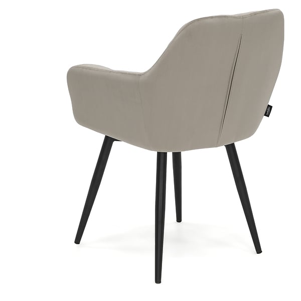 Krzesło obrotowe FREJA welur czarny noga czarna