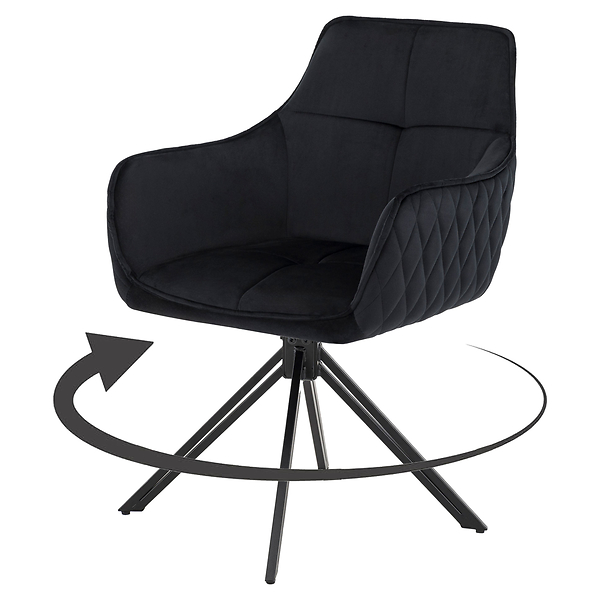 Krzesło obrotowe SC001 | Zielony | Welur 56 | Nogi czarne