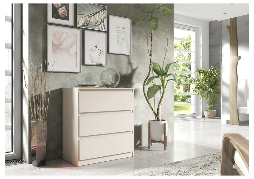 Komoda 3 szuflady kaszmir