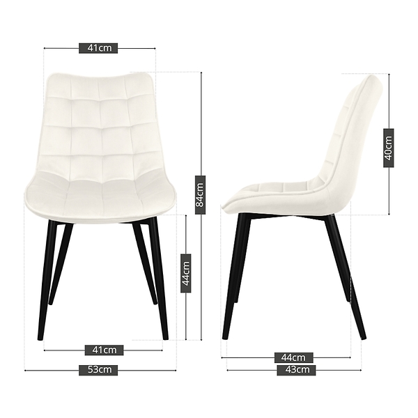 Krzesło tapicerowane welurowe pikowane do salonu jadalni