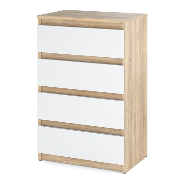 Komoda 4 szuflady 60cm hugo szafka do sypialni salonu szara