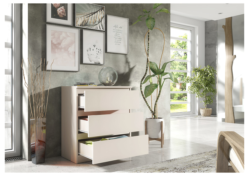 Komoda 3 szuflady kaszmir