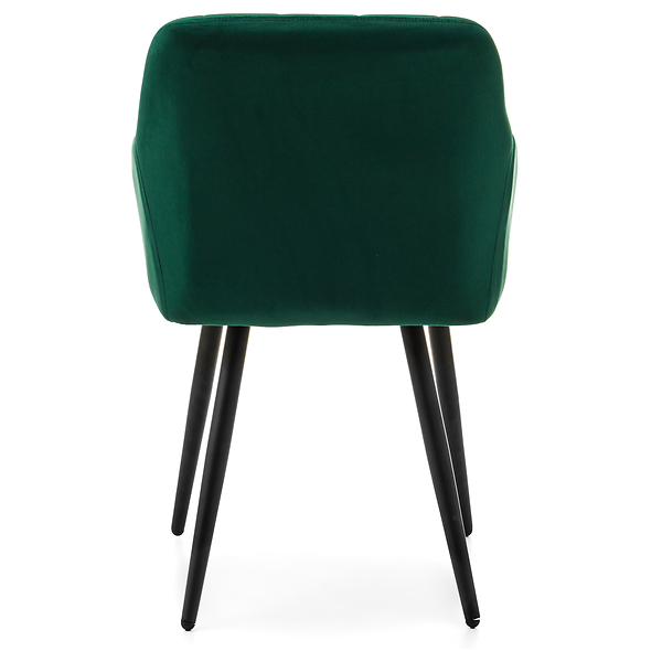 Krzesło tapicerowane ORTE zielony welur do salonu jadalni