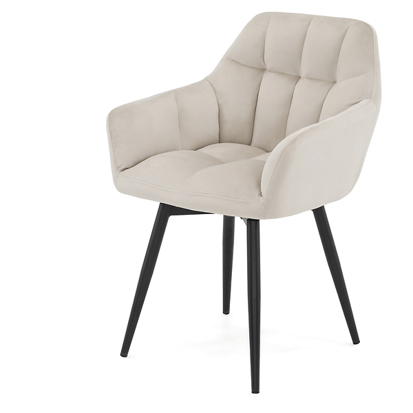 Krzesło obrotowe FREJA welur czarny noga czarna