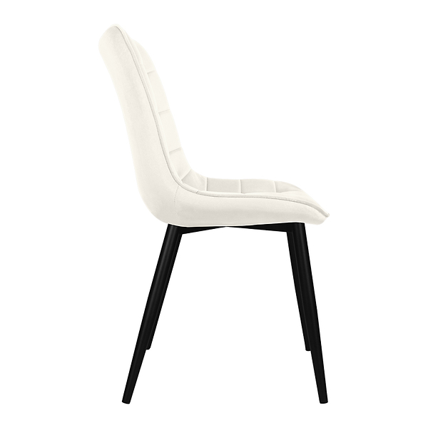 Krzesło tapicerowane welurowe pikowane do salonu jadalni