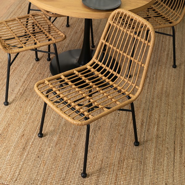 Krzesło Ogrodowe Rattanowe Skandynawskie Do Kuchni WALDI