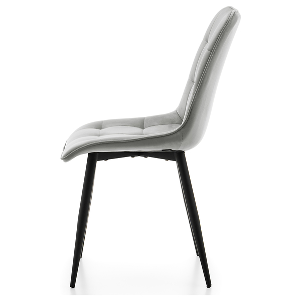 Krzesło tapicerowane welurowe CHIC velvet aksamit zielony