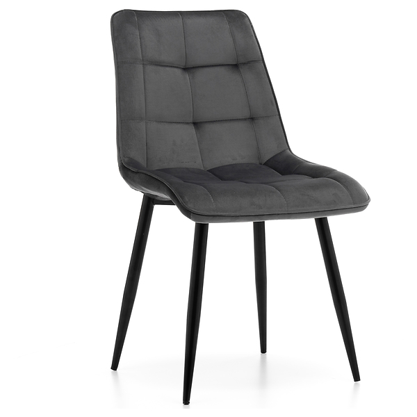 Krzesło tapicerowane welurowe CHIC velvet aksamit zielony