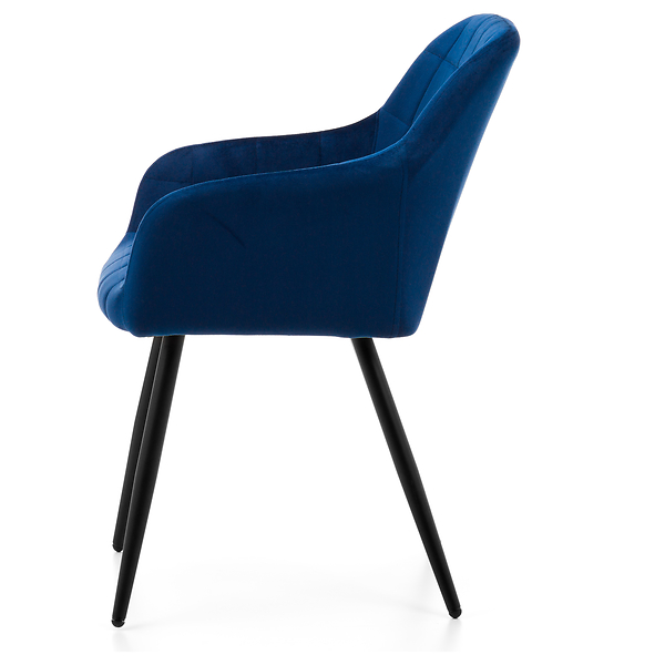 Krzesło tapicerowane ORTE zielony welur do salonu jadalni